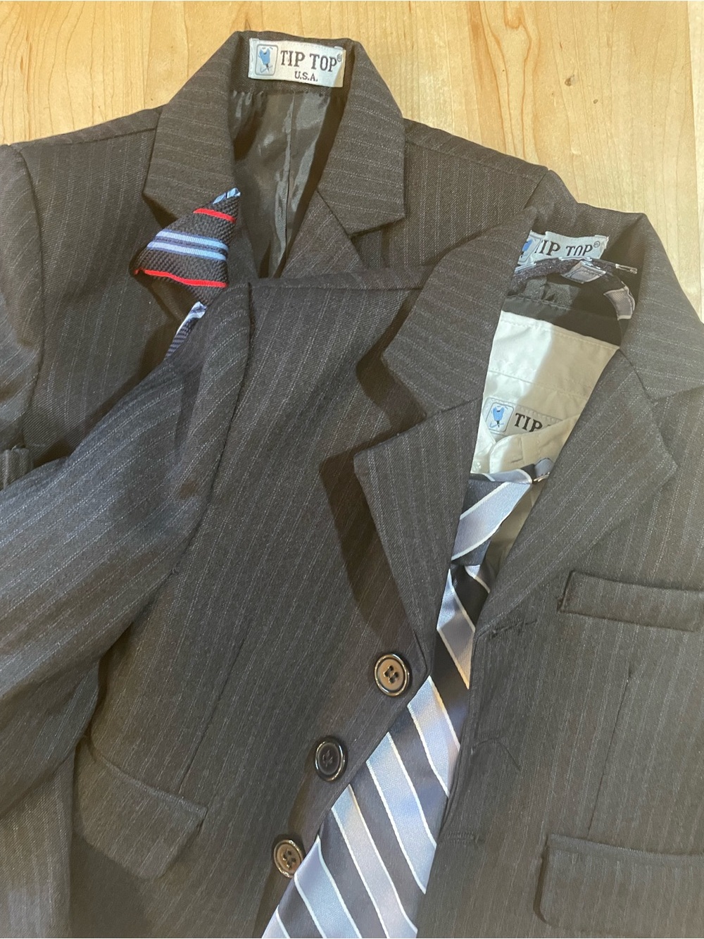 Tip Top U.S.A. Toddler 5-Piece Suit Set 12M + Extra Matching Jacket & Tie